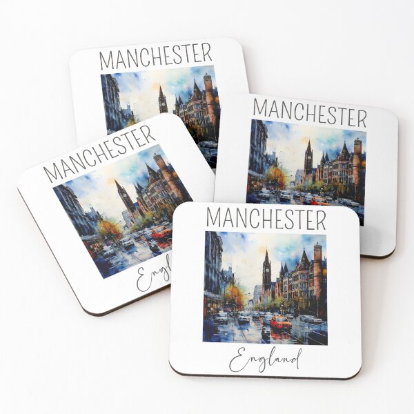 Artikelvorschau, Ein Aquarelldesign von Manchester - England entworfen und verkauft von Sketch-Shack.
