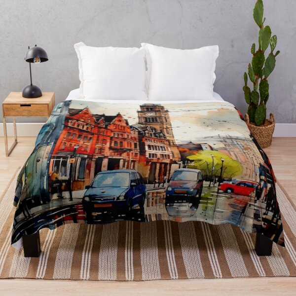 Artikelvorschau, Ein Aquarelldesign von Manchester - England entworfen und verkauft von Sketch-Shack.