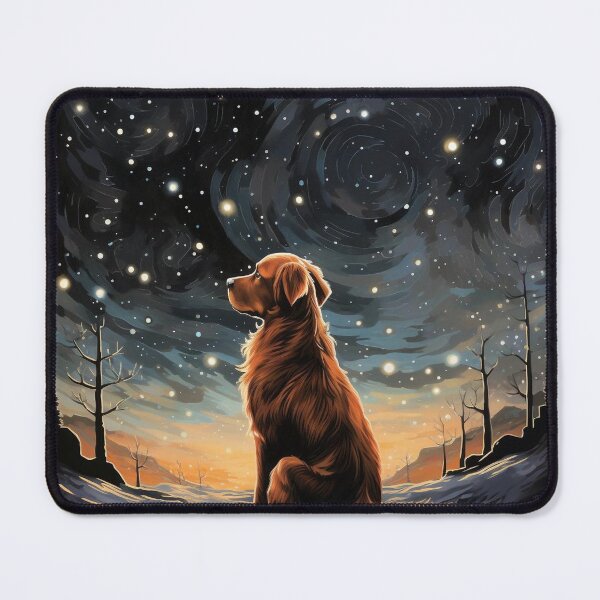 Item preview, Stargazing at Halcyon Library: A Journey Along the Luminous Trail of Stars with a Canine Companion designed and sold by Christian Weiss.