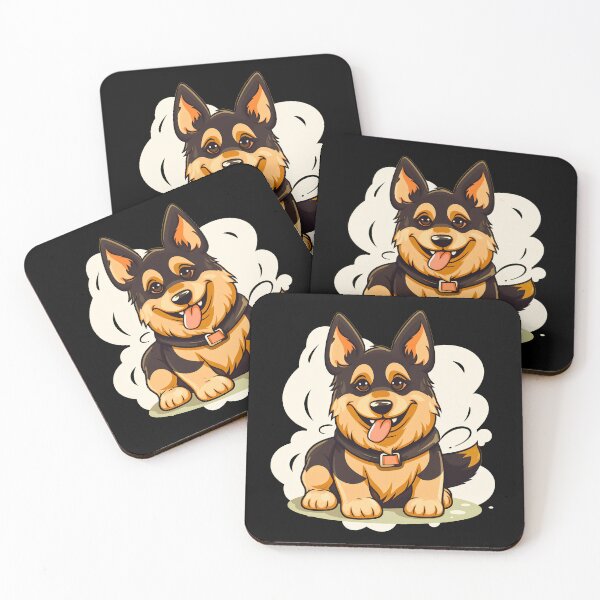 Item preview, Cute German Shepherd Kawaii Illustration  designed and sold by NBSStore.