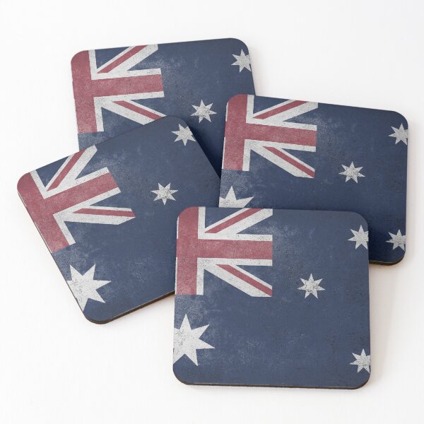 Item preview, Distressed, Old, Faded & Worn Flag of Australia (Australian Blue Ensign) designed and sold by STUDIO-72.
