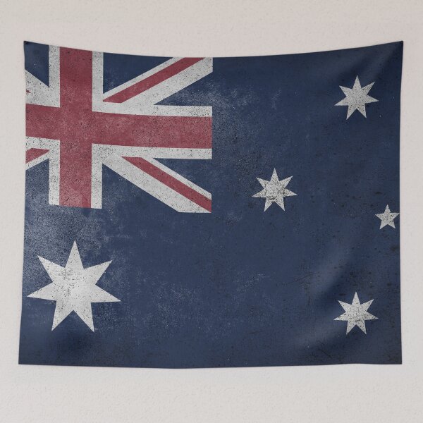 Item preview, Distressed, Old, Faded & Worn Flag of Australia (Australian Blue Ensign) designed and sold by STUDIO-72.