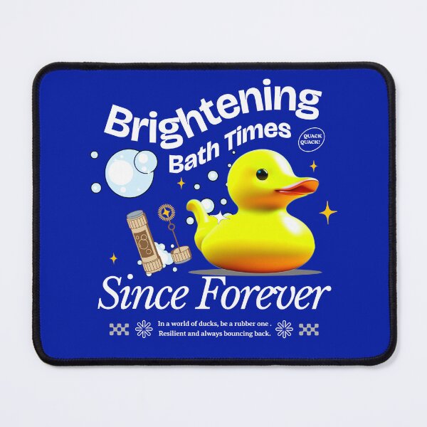 Item preview, White Brightening Bath Time Since Forever Rubber Ducky designed and sold by Ninety9Secrets.