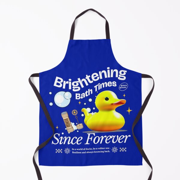 Item preview, White Brightening Bath Time Since Forever Rubber Ducky designed and sold by Ninety9Secrets.
