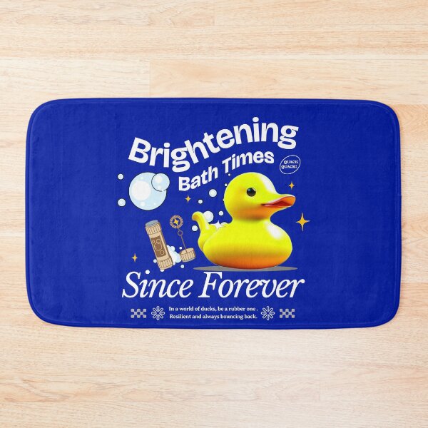 Item preview, White Brightening Bath Time Since Forever Rubber Ducky designed and sold by Ninety9Secrets.