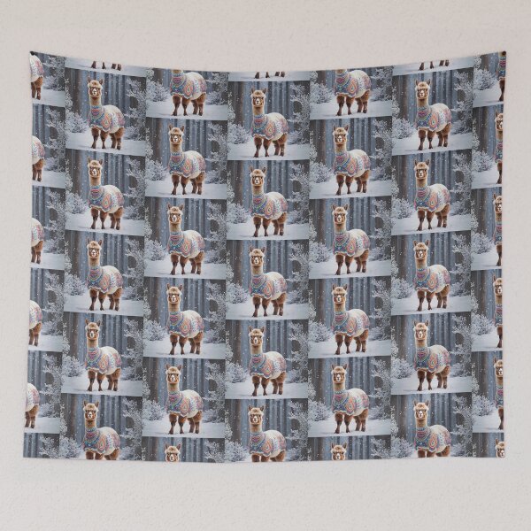 Item preview, Llama in the most wonderful time of the year Merry Llamas designed and sold by BotunPeony.