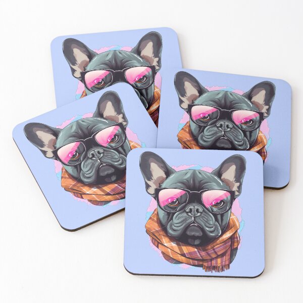 Item preview, Hipster French Bulldog designed and sold by ZombieLH.