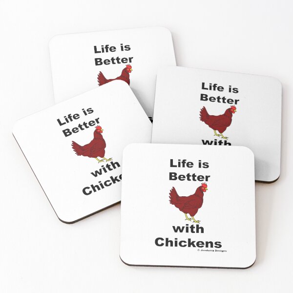 Item preview, Life is Better with Chickens designed and sold by JanderraDesigns.