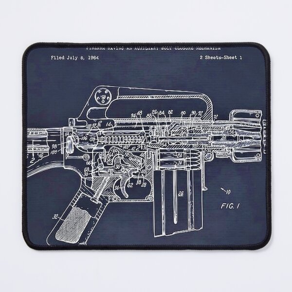 Item preview, AR15 Blue Print Plan designed and sold by iconic-arts.