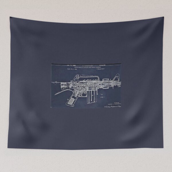 Item preview, AR15 Blue Print Plan designed and sold by iconic-arts.