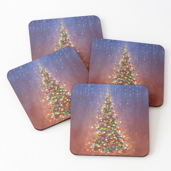 Item preview, red and green Christmas tree painting designed and sold by PP-Patterns.