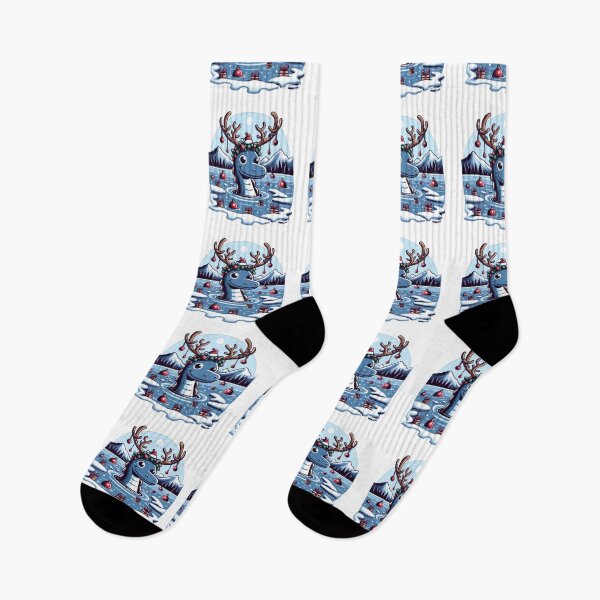 Item preview, Holiday Nessie: Whimsical Loch Ness Monster Christmas Design Cryptid designed and sold by CosmicScare10.