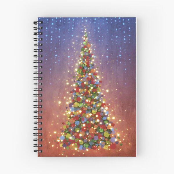 Item preview, red and green Christmas tree painting designed and sold by PP-Patterns.