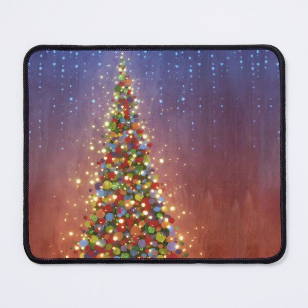 Item preview, red and green Christmas tree painting designed and sold by PP-Patterns.