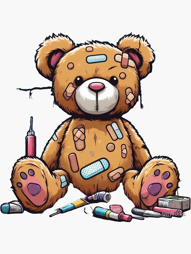 teddy bear with bandages