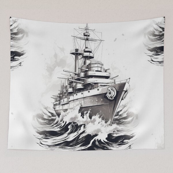 Item preview, Battle Ship: Unveiled Maritime Might designed and sold by Piotrek0001.