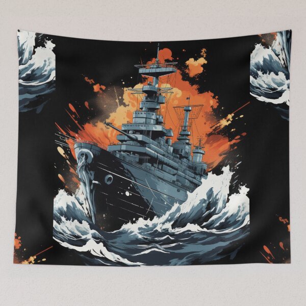 Item preview, Battle Ship: Unveiled Maritime Might designed and sold by Piotrek0001.