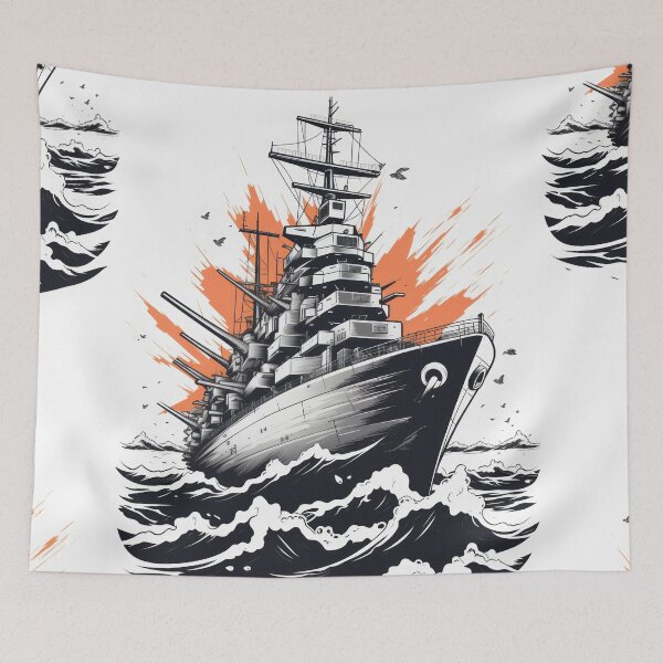 Item preview, Battle Ship: Unveiled Maritime Might designed and sold by Piotrek0001.
