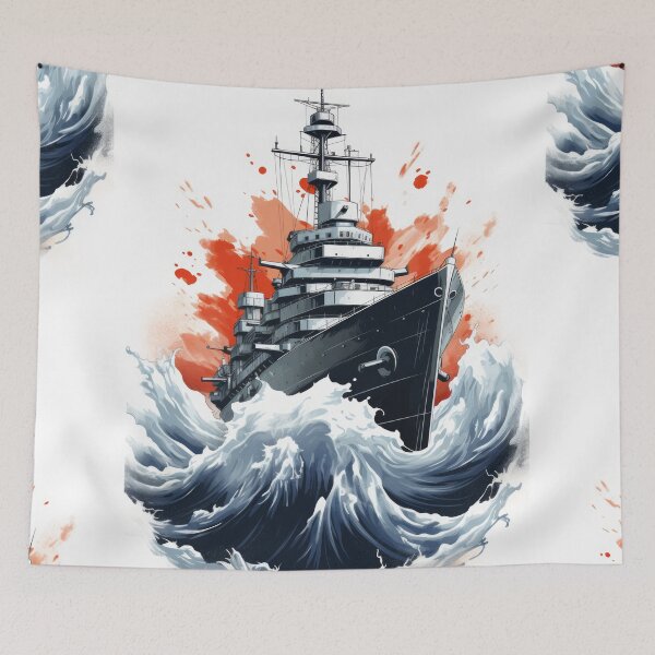 Item preview, Battle Ship: Unveiled Maritime Might designed and sold by Piotrek0001.