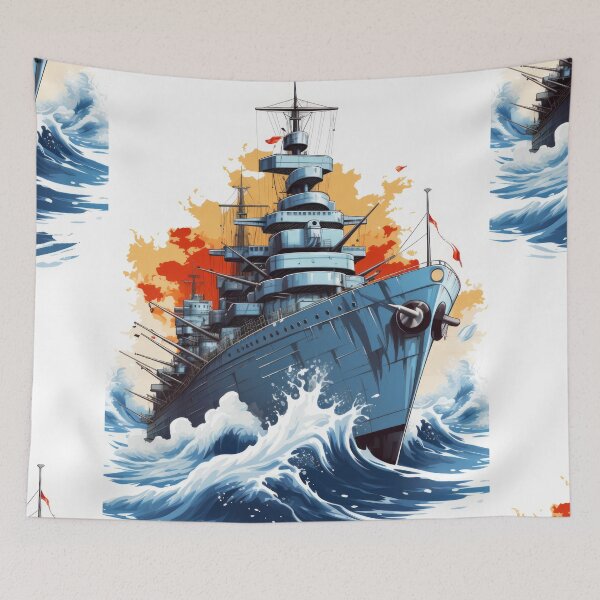 Item preview, Battle Ship: Unveiled Maritime Might designed and sold by Piotrek0001.