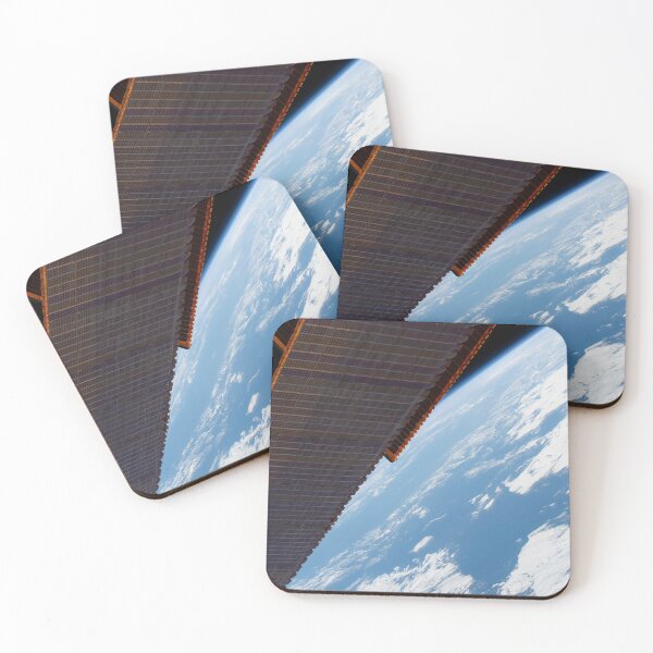 Item preview, STK205067S-A portion of the International Space Station's main solar arrays above the Pacific Ocean. designed and sold by StocktrekImages.