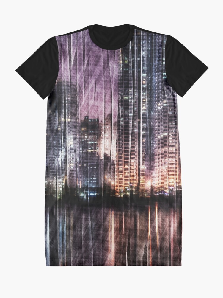 Alternate view of Night Reflections Graphic T-Shirt Dress