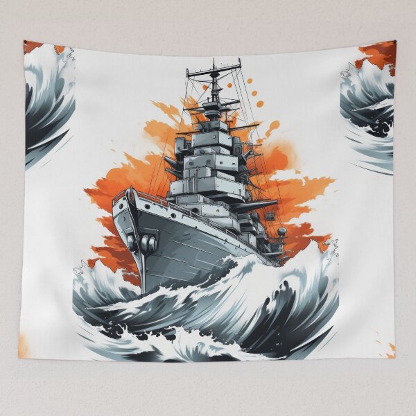 Item preview, Battle Ship: Unveiled Maritime Might designed and sold by Piotrek0001.