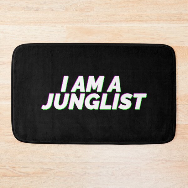 Item preview, I am a Junglist - Drum and Bass Glitch White Text Jungle designed and sold by Lovers and Ravers.