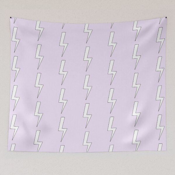 Item preview, Lightning bolt | White Flash Energy with black outline -  designed and sold by PurpleLoveStore.