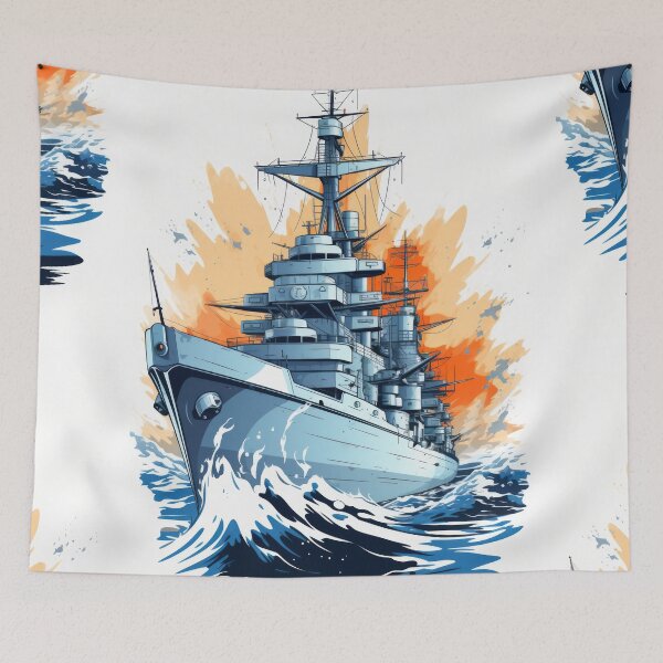 Item preview, Battle Ship: Unveiled Maritime Might designed and sold by Piotrek0001.