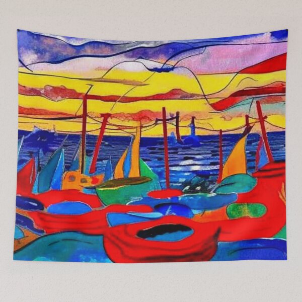 Item preview, Dinghies sail past designed and sold by George Hutton Hunter.