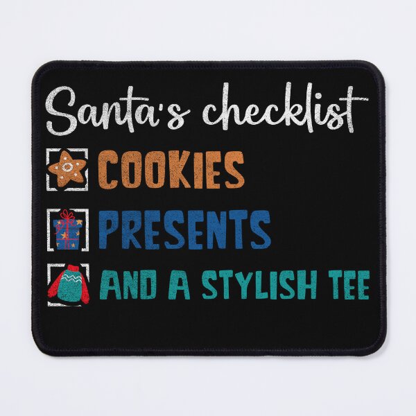Item preview, Santa's Stylish Christmas Checklist T-shirt designed and sold by Dirty Coast.