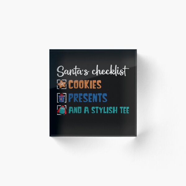 Item preview, Santa's Stylish Christmas Checklist T-shirt designed and sold by Dirty Coast.