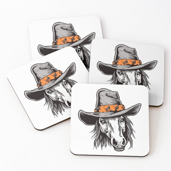 Item preview, Hat-Clad Halloween Horse Bold Outline Delight designed and sold by DigitalGraphic1.
