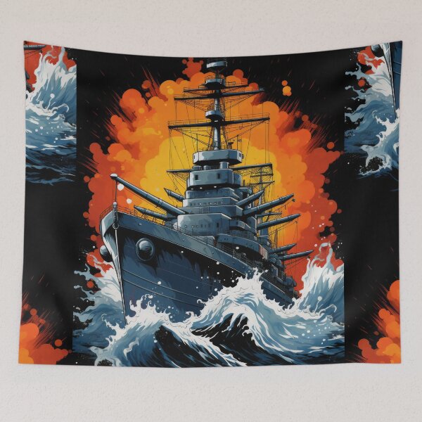 Item preview, Battle Ship: Unveiled Maritime Might designed and sold by Piotrek0001.