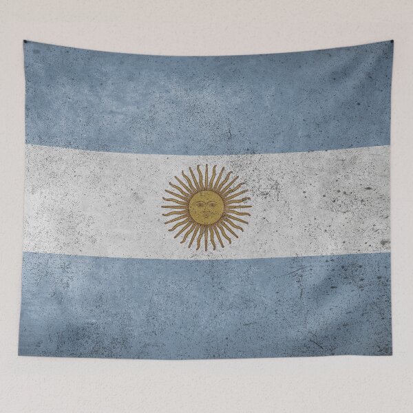 Item preview, Distressed, Old, Faded & Worn Flag of Argentina (Bandera Argentina) designed and sold by STUDIO-72.