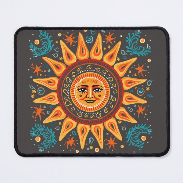 Item preview, Retro Folk Art Sun designed and sold by ImprintMage.