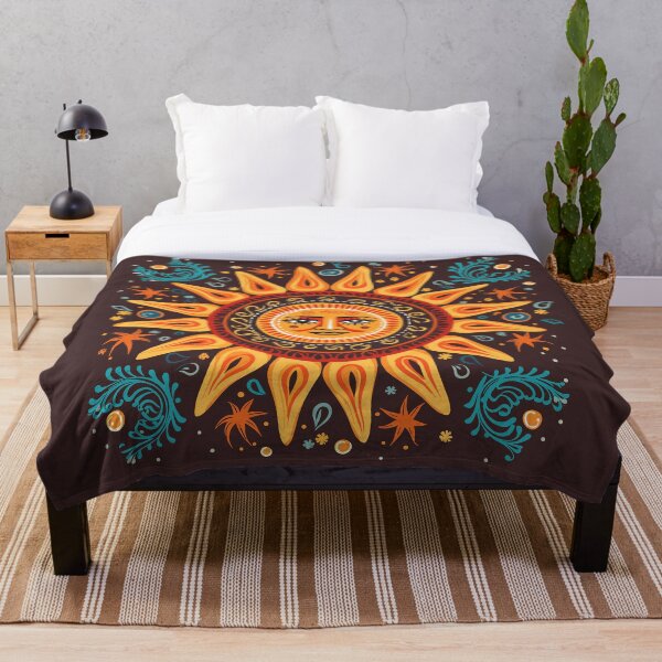 Item preview, Retro Folk Art Sun designed and sold by ImprintMage.