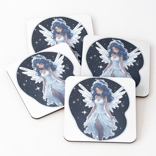 Artikelvorschau, Zauberhafter Schneefeen-Aufkleber/Magnet entworfen und verkauft von ColorStudioArt.