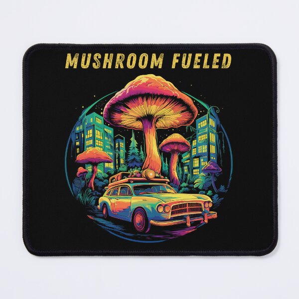 Item preview, Retro Car Fueled By Hippie Mushrooms designed and sold by CosyTeal.