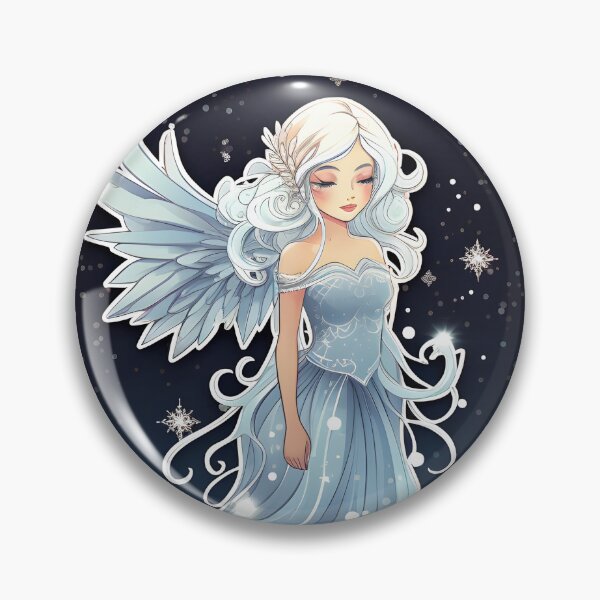 Item preview, Enchanting Snow Fairy Sticker/Magnet designed and sold by ColorStudioArt.