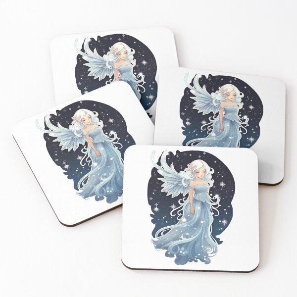 Artikelvorschau, Zauberhafter Schneefeen-Aufkleber/Magnet entworfen und verkauft von ColorStudioArt.