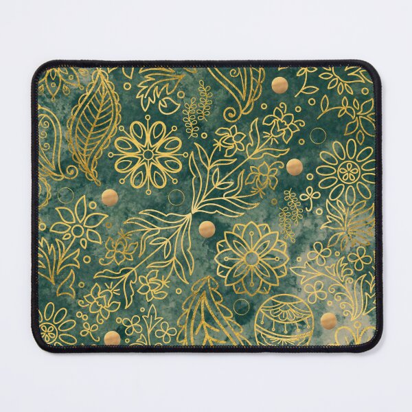 Item preview, hazy green and gold mandala pattern designed and sold by Taloory.