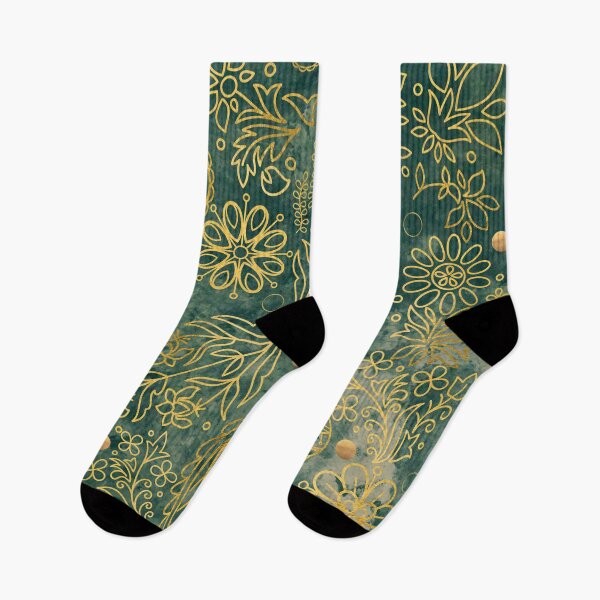 Item preview, hazy green and gold mandala pattern designed and sold by Taloory.