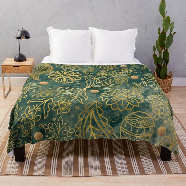 Item preview, hazy green and gold mandala pattern designed and sold by Taloory.
