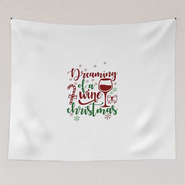 Item preview, Dreaming of a Wine Christmas designed and sold by askthebookbug.