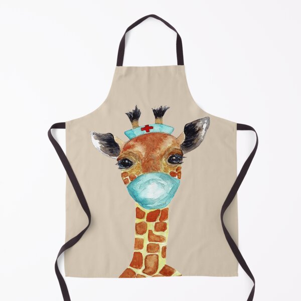 Item preview, Watercolour Frontline Giraffe designed and sold by Artbylees.