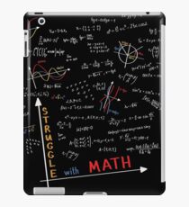 Creative Funny School - Struggle with Math iPad Case/Skin