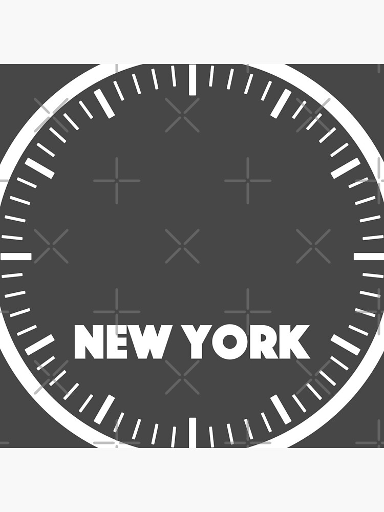 "new york time zone" Clock for Sale by PineLemon Redbubble