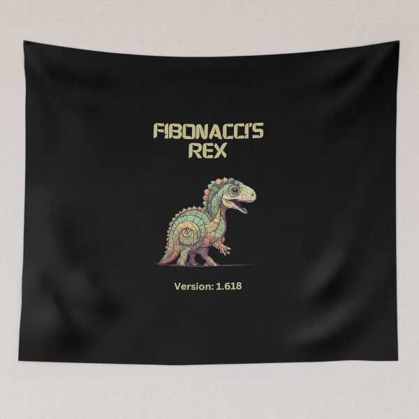 Item preview, Fibonacci dinosaur design designed and sold by t1n3333.